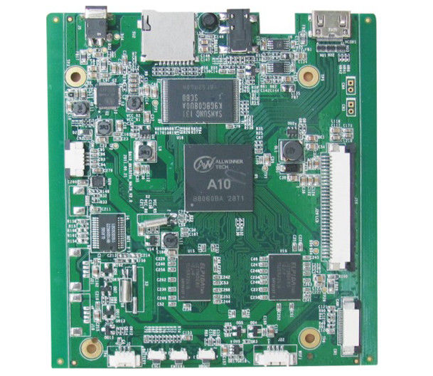 ब्लैक सिल्कस्क्रीन पीसीबा बीजीए असेंबली एसएमटी पीसीबी बोर्ड FR-4 ROHS UL ISO9001 2015