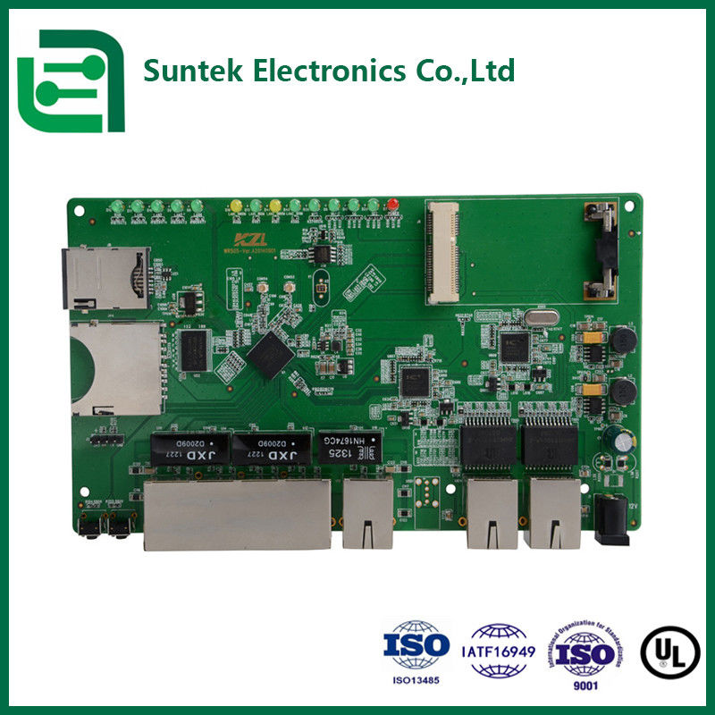 कम से मध्यम उत्पादन मात्रा के लिए EMS PCB असेंबली सेवाओं की आवश्यकता है 1.0mm 1.6mm 2mm 4mm मोटाई विकल्पों में से चुनें
