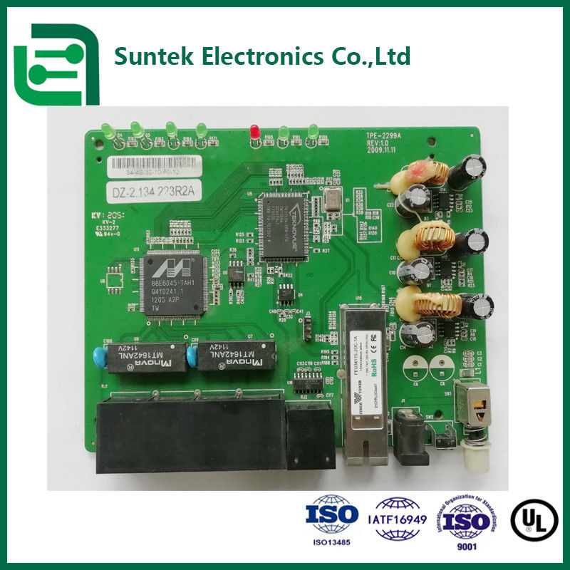 कम से मध्यम उत्पादन मात्रा के लिए EMS PCB असेंबली सेवाओं की आवश्यकता है 1.0mm 1.6mm 2mm 4mm मोटाई विकल्पों में से चुनें